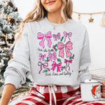 Deck the Halls Bows DTF Transfer DTF Heat Press Transfer from Sweet Tee Transfers