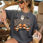 Spooky Season Checkered Bow DTF Transfer DTF Heat Press Transfer from Sweet Tee Transfers