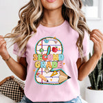 Pencil and Paper Second Grade DTF Transfer DTF Heat Press Transfer from Sweet Tee Transfers