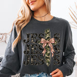 Jesus Camo Cross DTF Transfer DTF Heat Press Transfer from Sweet Tee Transfers