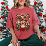 Merry Christmas Farm Animals DTF Transfer DTF Heat Press Transfer from Sweet Tee Transfers