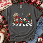 Merry Christmas Friends Cartoon Holiday Walk DTF Transfer DTF Heat Press Transfer from Sweet Tee Transfers