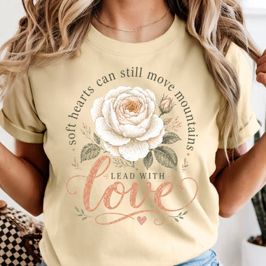 Lead with Love DTF Transfer DTF Heat Press Transfer from Sweet Tee Transfers