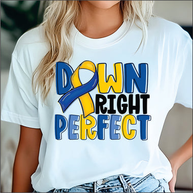 Down Right Perfect DTF Transfer