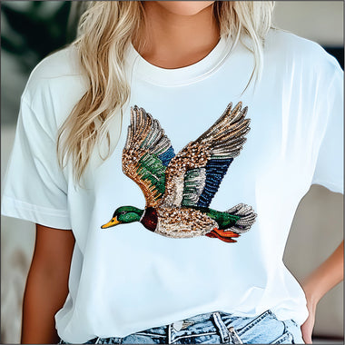 Duck Faux Rhinestone DTF Transfer