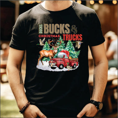 Ducks Bucks and Christmas Trucks DTF Transfer