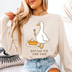 Eating Pie For Two Pregnancy Announcement
