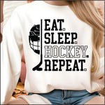 Eat Sleep Hockey Repeat DTF Transfer