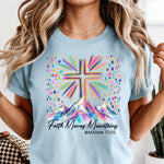 Faith Moves Mountains Cross DTF Transfer
