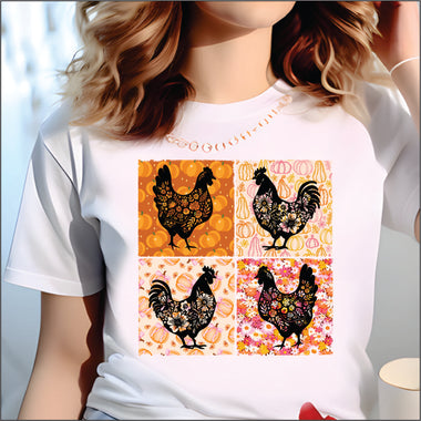Fall Chickens DTF Transfer
