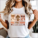 Fall For Jesus He Never Leaves DTF Transfer