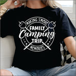 Family Camping Trip white DTF Transfer