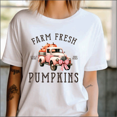 Farm Fresh Pumpkins Buffalo Bow DTF Transfer