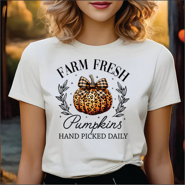 Farm Fresh Pumpkins Leopard DTF Transfer