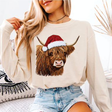 Faux Yarn Highland Cow