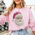 Faux Pearl Santa