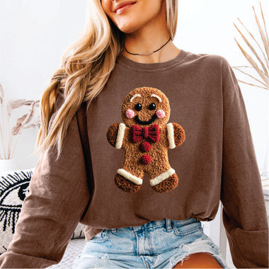 Faux Yarn Gingerbread Man