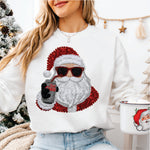 Faux Yarn & Sequin Sant with Diet Coke