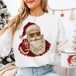 Faux Yarn & Sequin Santa Dr Pepper