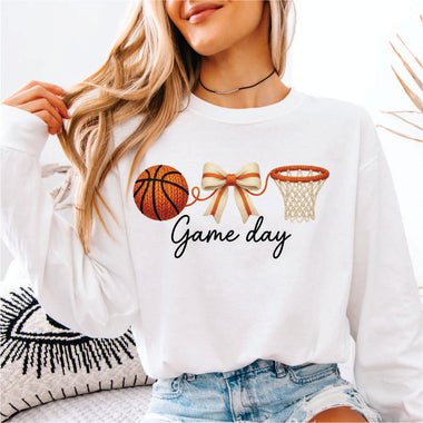 Faux Yarn Game Day Basketball