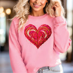 Faux Yarn Heart