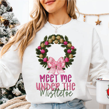 Faux Yarn Meet me Under the Mistletoe