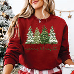 Faux Yarn Santa Merry & Bright Trees