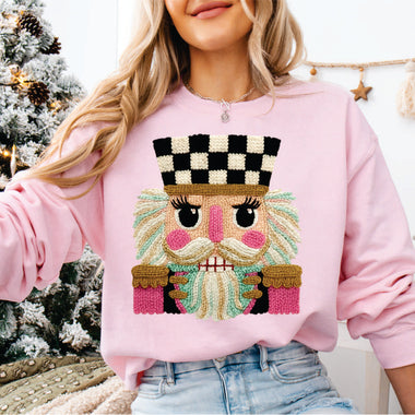 Faux Yarn Nutcracker