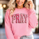 Faux Yarn Pink Pattern Pray