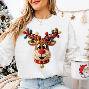 Faux Yarn Reindeer