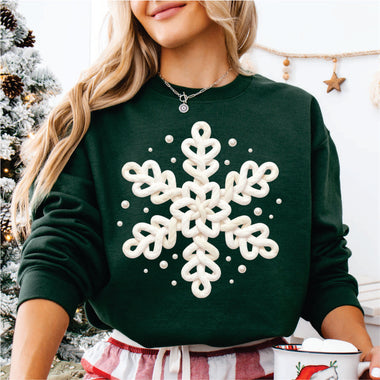Faux yarn Snow Flake