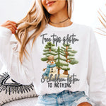 Faux Yarn Tree Tops Glisten Children Listen to Nothing