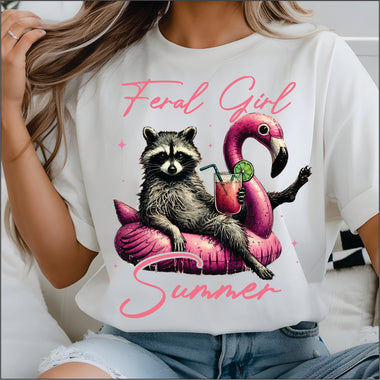 Feral Girl Summer Float DTF Transfer