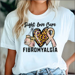 Fight Love Cure Fibromyalgia DTF Transfer