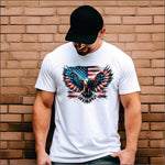 American Eagle with Flag DTF Transfer