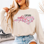 Floral North Carolina w Bow