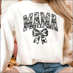 Mama Floral Back Bow DTF Transfer