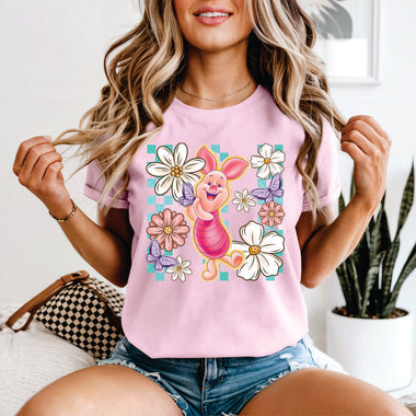 Floral Pig Character