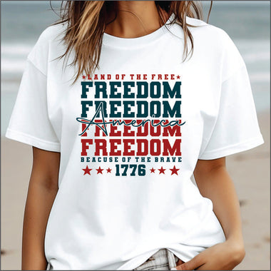 Freedom Repeat DTF Transfer