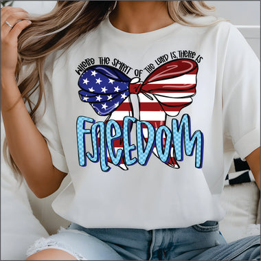 Freedom Bow DTF Transfer