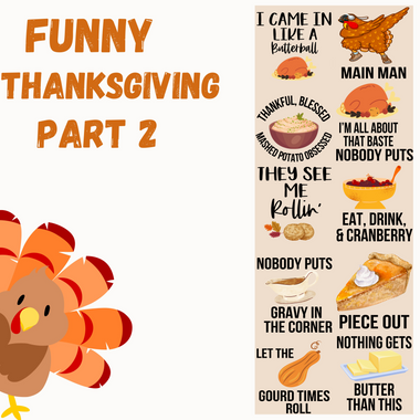 Funny Thanksgiving part 2 60" Gang sheet
