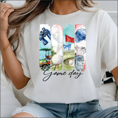 Golf Game Day Panels DTF Transfer
