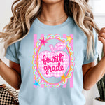 Gingham Apple Grades DTF Transfer