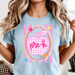 Gingham Apple Grades DTF Transfer