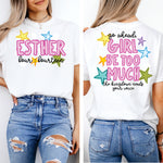 Go Ahead Girl Be Too Much 2 Part DTF Transfer
