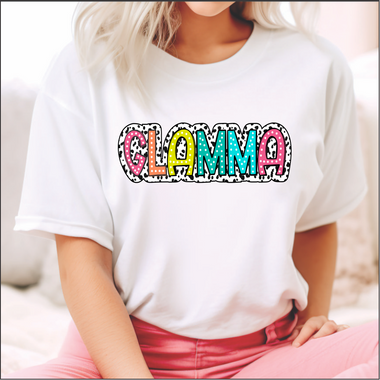 Glamma Dalmatian and Brights DTF Transfer