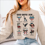 Patriotic God Says I am DTF Transfer