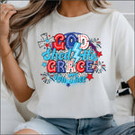 God shed his Grace brights and dots DTF Transfer
