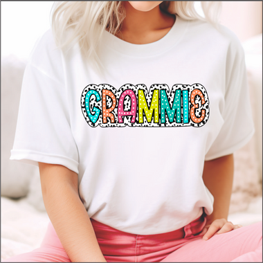 Grammie Dalmatian and Brights DTF Transfer