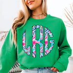 Custom Summer Floral Monogram